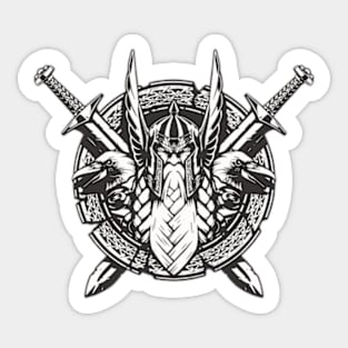 Great Odin Viking God Sticker